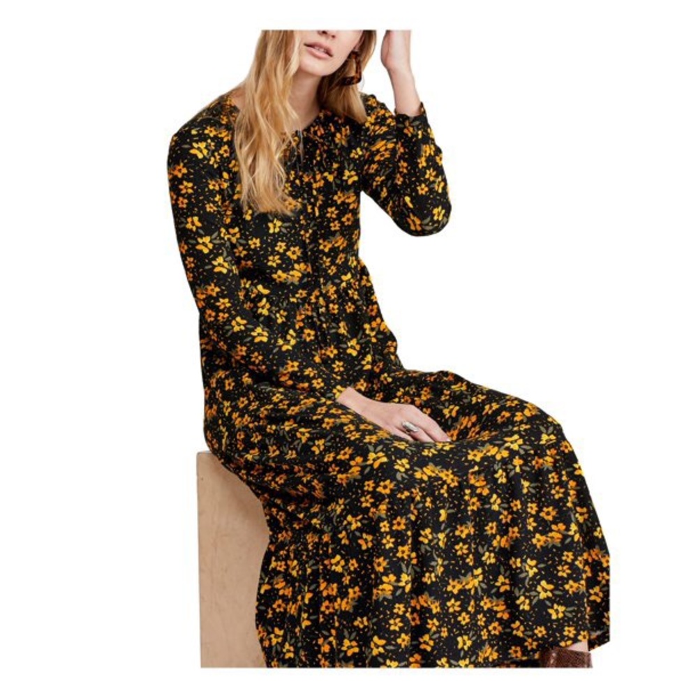 Free People Floral Tiers of Joy Maxi Dress